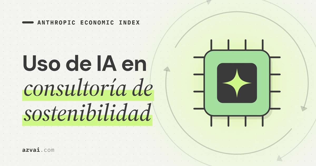 Uso de IA en consultoría de sostenibilidad: análisis del Anthropic Economic Index