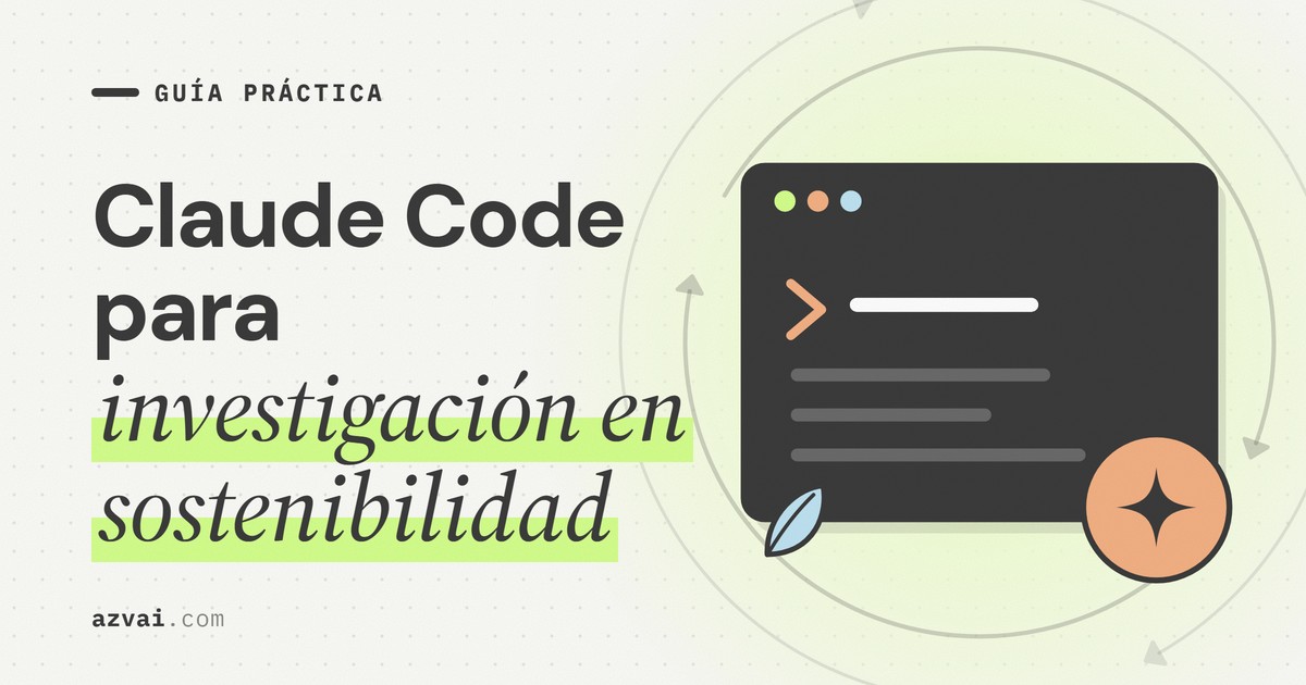 Claude Code para investigación en sostenibilidad: una guía práctica