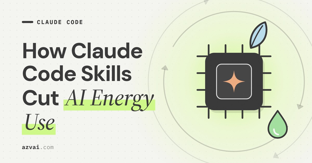 How Claude Code Skills Cut AI Energy Use