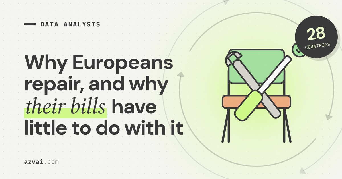 Why Europeans repair, and why their bills have little to do with it
